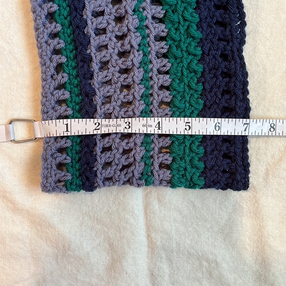 Hand Crocheted Infinity Scarf - Picture 6 of 6